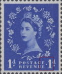 Great Britain Wilding postage stamp plate flaw dot before 1
