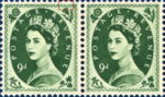 Great Britain Wilding postage stamp plate flaw broken frame