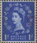 Great Britain Wilding postage stamp plate flaw dot on thistle head