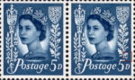 Great Britain Jersey postage stamp plate flaw dot above leaf
