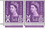 Great Britain Scotland Wilding postage stamp plate flaw dot on REVENUE