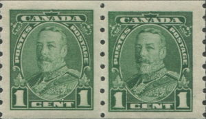 Canada 1935 George V stamp narrow 1 plate flaw