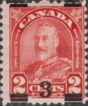 Canada 1932 George V postage stamp overprint error