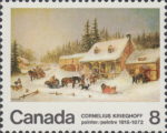 Canada 1972 postage stamp flaw blacksmith shop