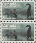 Canada 1975 Calgary postage stamp flaw