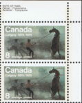 Canada 1975 Calgary postage stamp flaw fly beside mane