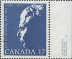 Canada 1980 John George Diefenbaker postage stamp flaw