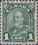 Canada George V 1 cent postage stamp Die 2