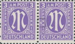 Germany 1945 Washington print postage stamp flaw