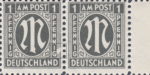 Anglo-American occupation zone of Germany 1945 postage stamp flaw