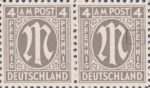 Germany 1945 US print postage stamp flaw