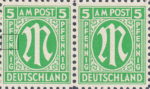 US Washington print 1945 German postage stamp error