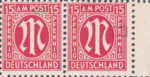 Germany 1945 allied issue postage stamp plate flaw