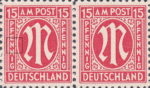 American print postage stamp Germany plate flaw