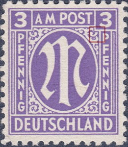 Germany 1945 AM Post Washington printing