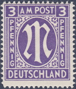 Germany 1945 AM Post London printing