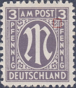 Germany 1945 AM Post Brunswick printing