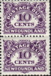 Canada Newfoundland postage due plate flaw LUE