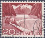 Switzerland 1949 postage stamp 20c Grimsel type 2