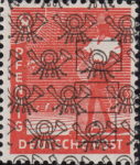 Allied occupation of Germany Pictorial issue deformed post horn