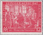 Germany 1947 Leipzig Fair postage stamp error 965VIII