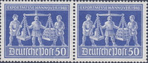 Germany 1948 Hannovermesse postage stamp flaw 970II