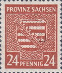 Briefmarke Plattenfehler SBZ Provinz Sachsen Provinzwappen 1945