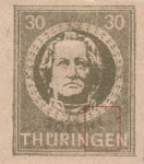 Soviet occupation Germany Goethe stamp