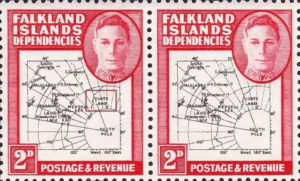 Falkland Islands CUATSpostage stamp plate flaw