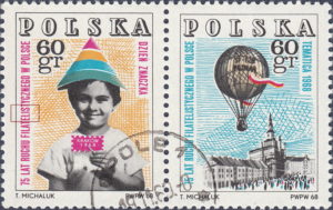 Poland philately anniversary stamp flaw