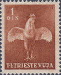 Yugoslavia Triest postage stamp rooster