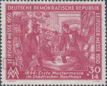 GDR DDR Germany 1950 Leipzig Spring Fair postage stamp plate flaw