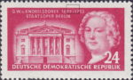 Georg Wenzeslaus von Knobelsdorff postage stamp 1953