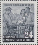Germany DDR GDR 1953 Stamp Day