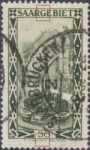 Germany Saargebiet postage stamp plate flaw Mi.112I