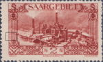 Germany Saargebiet postage stamp plate flaw Mi.119I