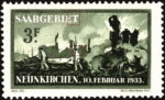 Germany Saargebiet postage stamp plate flaw Mi.169I