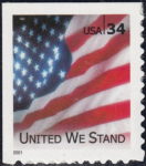 US 2001 postage stamp United We Stand 3549