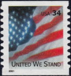 US 2001 postage stamp United We Stand 3550