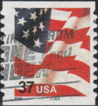 US 2002 postage stamp Flag 37 3632 plate number
