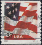 US 2003 postage stamp Flag 37 3632A plate number