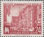 Germany DDR GDR 1954 Leipzig Fair postage stamp