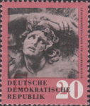 Germany 1958 DDR 668 Antique art stamp plate flaw