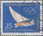 Germany 1960 DDR 749 Olympic games Rome stamp plate flaw