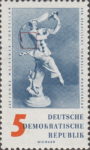 Germany 1960 DDR 774 Meissen porcelain stamp plate flaw