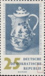 Germany 1960 DDR 778I Meissen porcelain vase stamp plate flaw