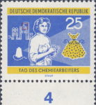 Germany 1960 DDR 803 Chemistry stamp plate flaw