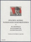 Germany 1956 DDR Ernst Thälmann souvenir sheet flaw