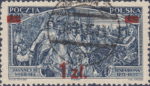 Poland 1934 1 zl. postage stamp type 1 overprint