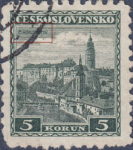 Czechoslovakia 1932 Český Krumlov postage stamp error